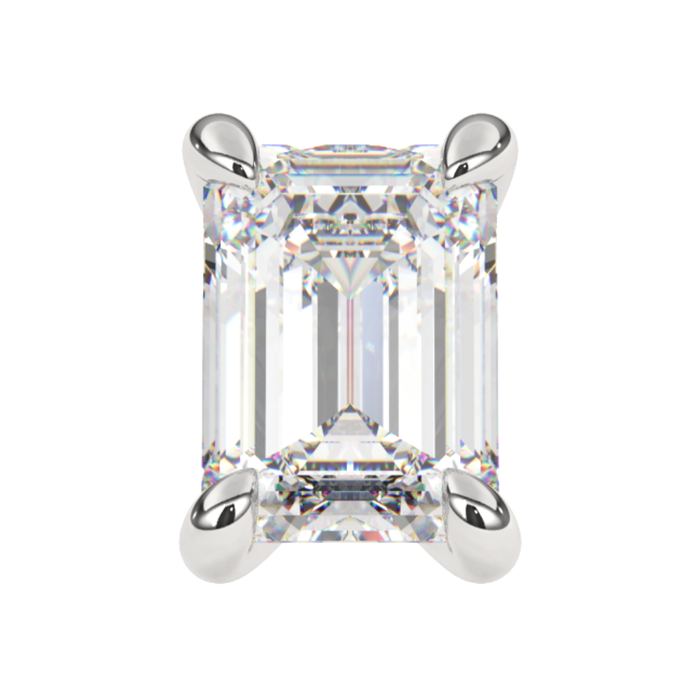 Anillos de compromiso corte esmeralda